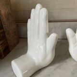 Pair of vintage ceramic hand bookends