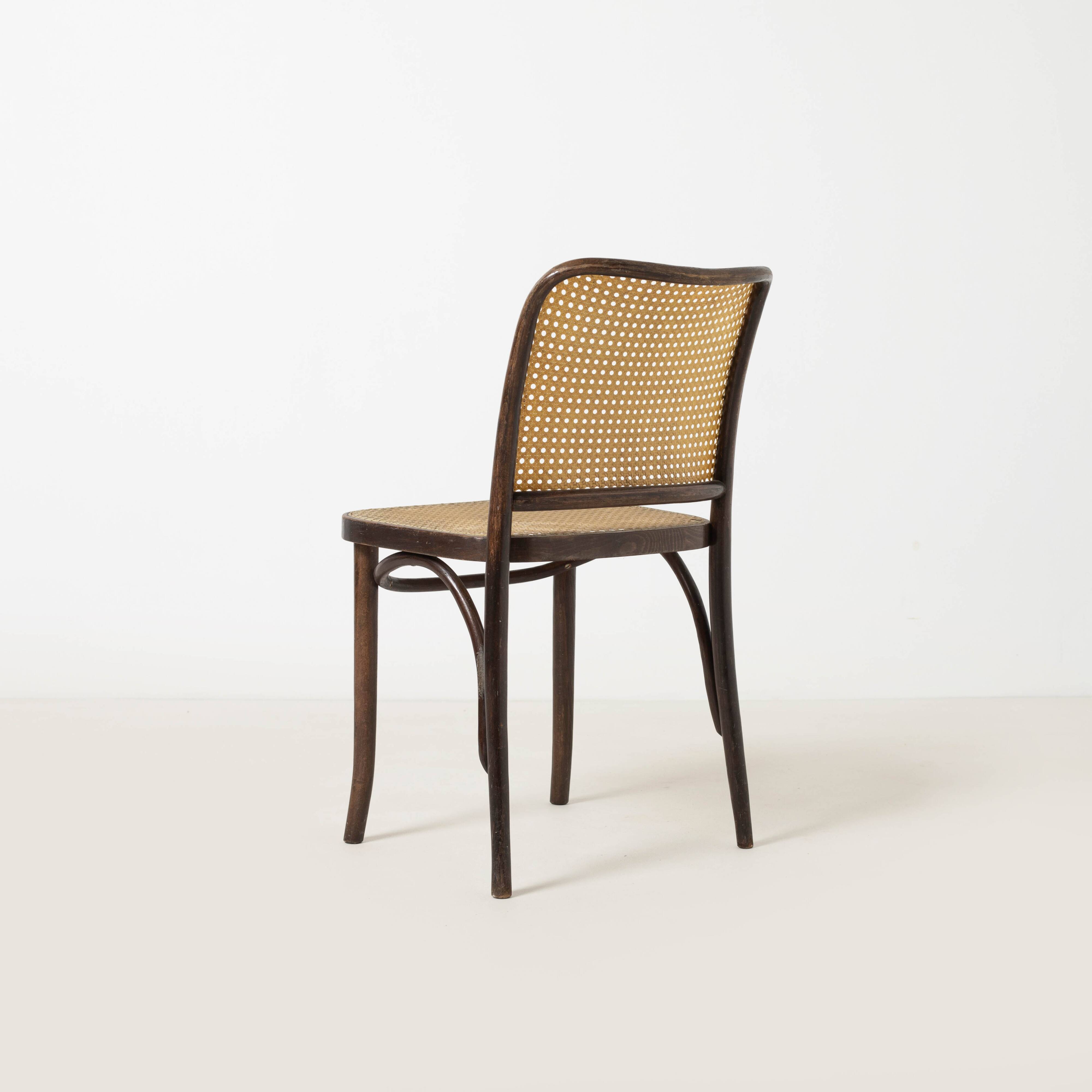 Set of 4 model 811 dining chairs by Josef Hoffmann, Poland, circa 1980