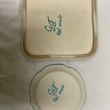 Dessous de plat et petite assiette colorée