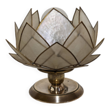 Mother-of-pearl lotus flower bedside or mood lamp