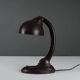 Art Deco desk lamp in brown Bakelite, model 11126, attributed to EKCO.