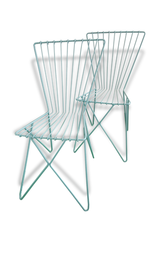 Paire de chaises annees