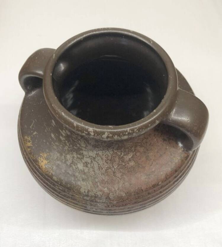 West Germany golden brown vase