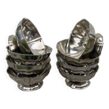 8 stainless steel bowls from the 1970s