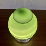 Paire de lampes verre Design scandinave 1950.