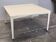 Valzania Edition ivory lacquered coffee table with ebony base