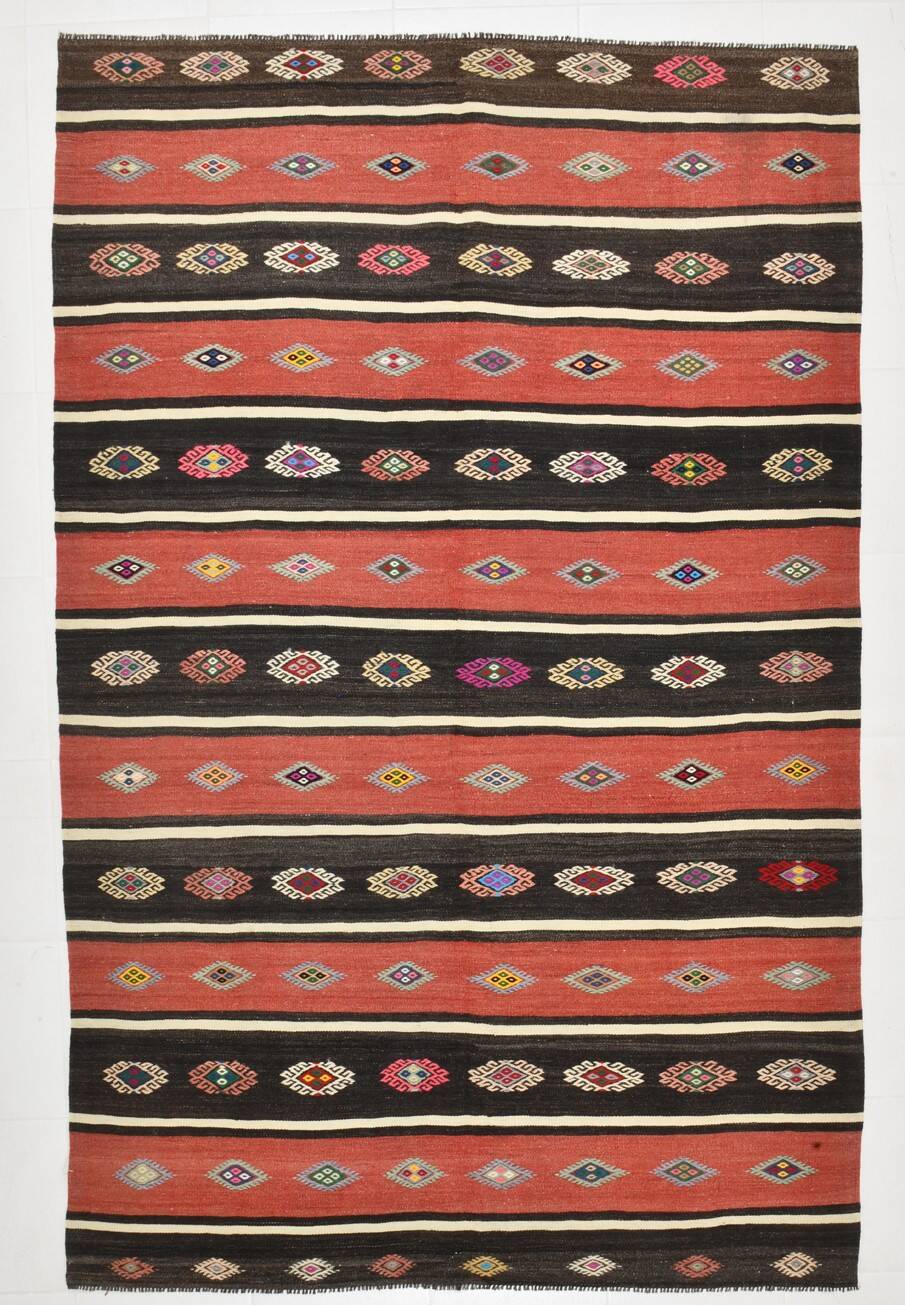 Vintage Wool Kilim Rug, 178x274 Cm