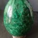 Large decorative egg in natural malachite