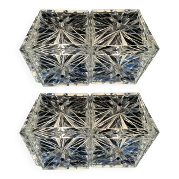 Pair of Rare Midcentury Wall Lamps in Style of Kalmar, Germany, 1970s