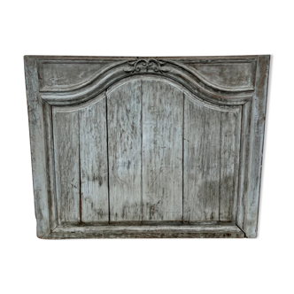 Old Door top trumeau carved wood pediment woodwork