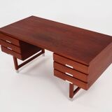 Teak desk, Danish design, 1970s, manufacturer: Eigil Petersens Møbelfabrik