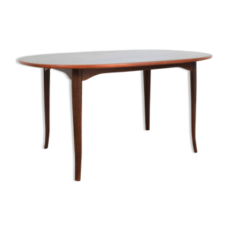 Swedish Teak Table Model „Ovalen” by Carlm Malmsten for Mobel Komponerad AV