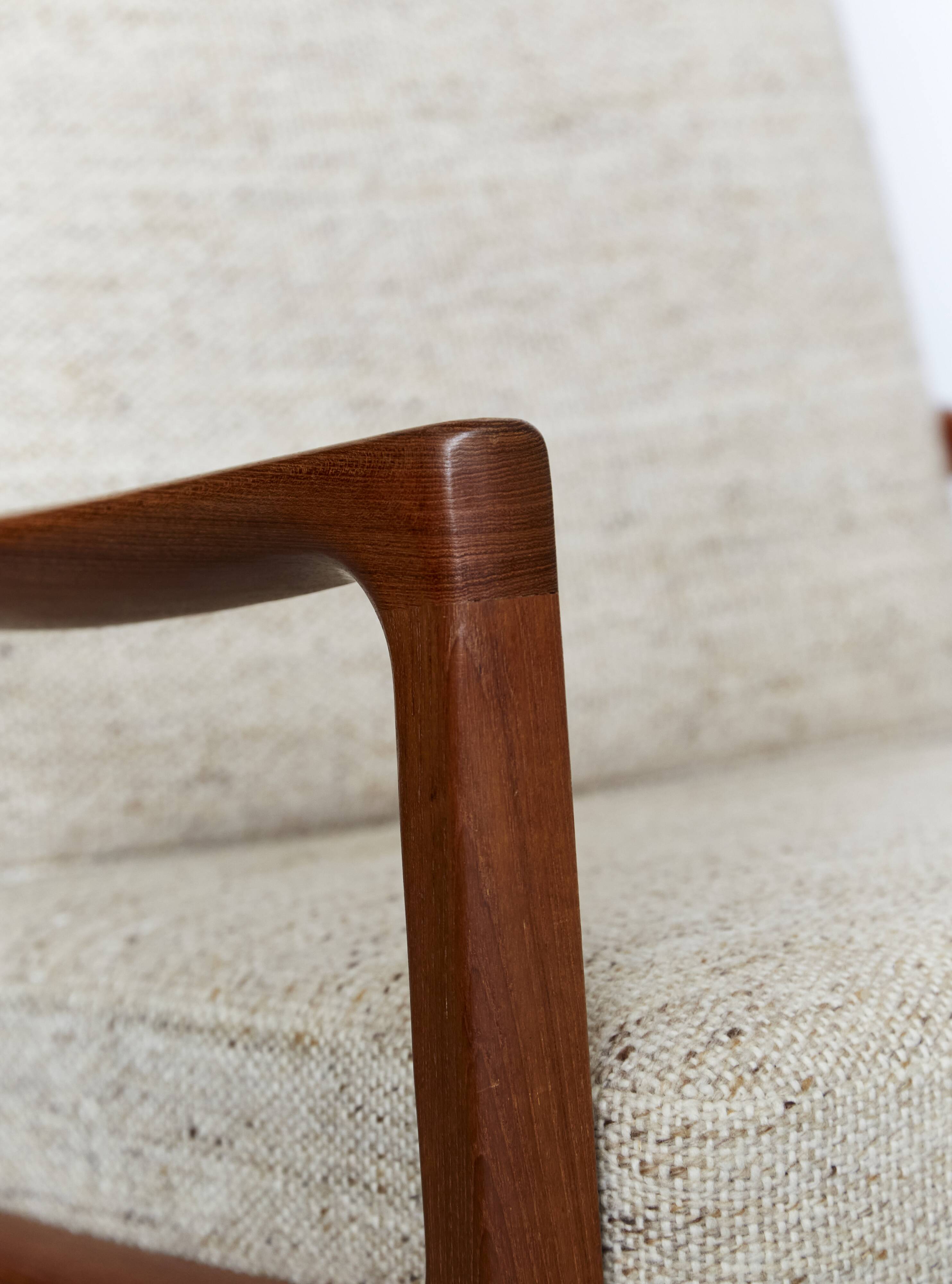 Mid-Century "Senator" Highback Chair by Ole Wanscher for Peter Jeppesen