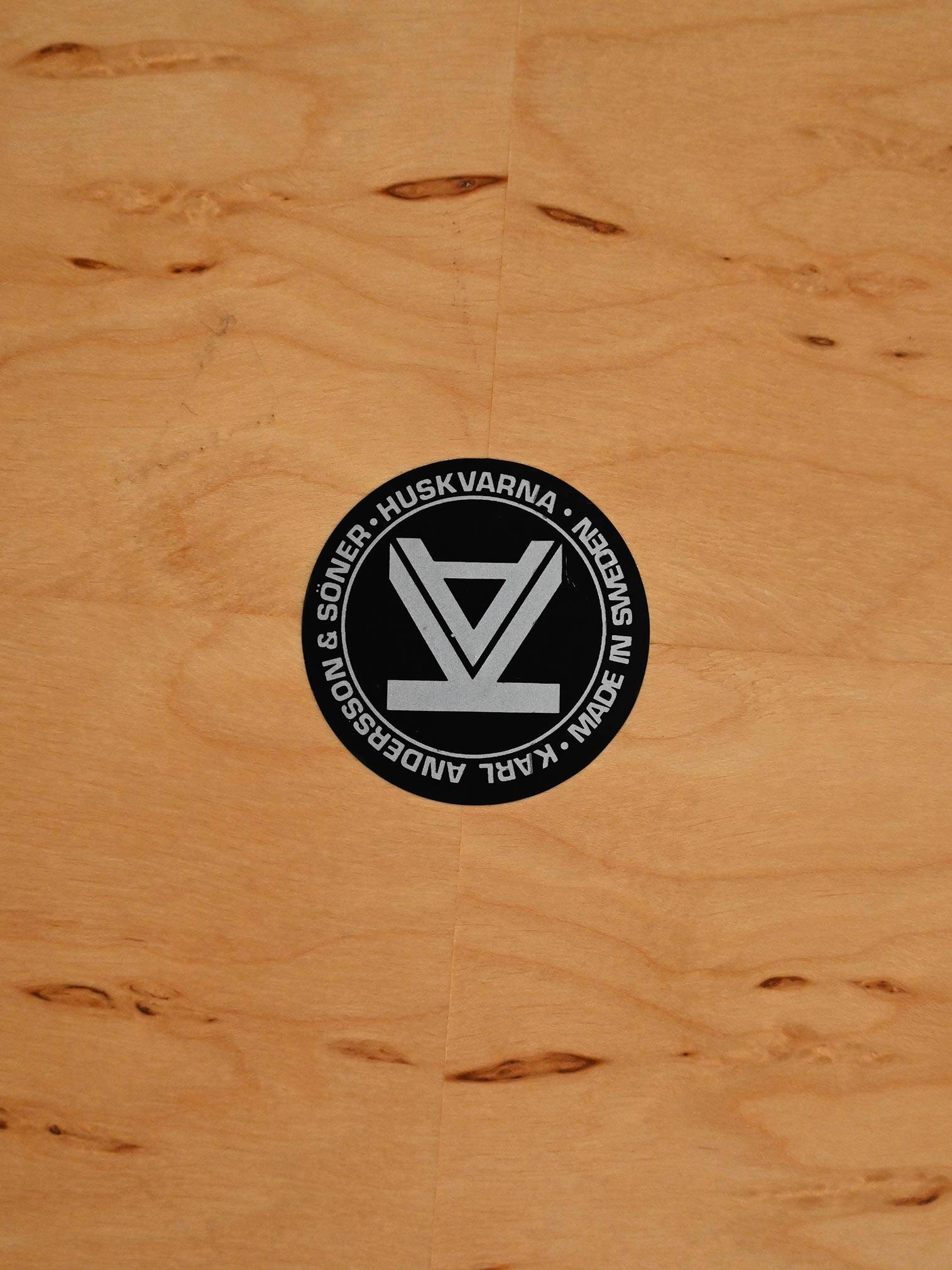 Scandinavian round birch coffee table by Karl Andersson & Söner