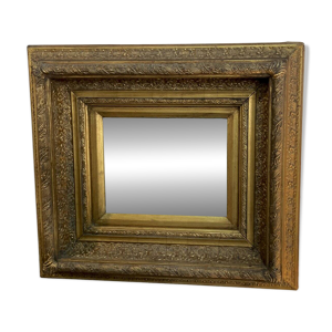 Miroir doré - glace