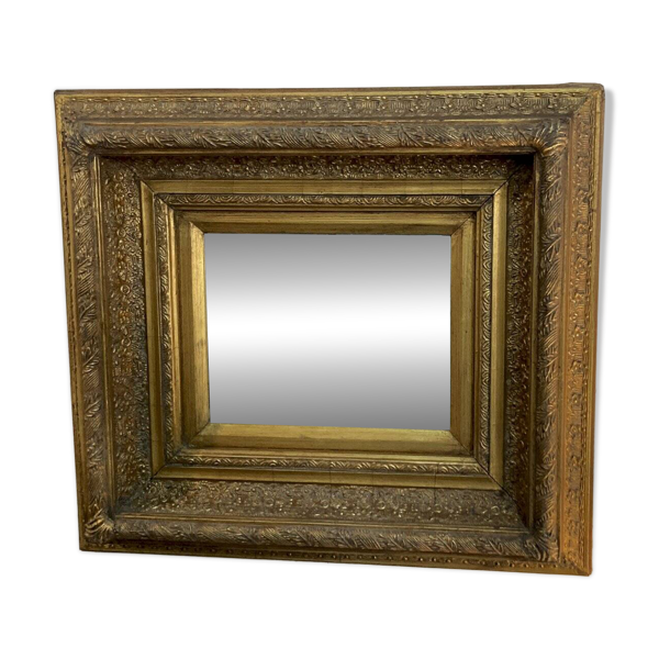 Miroir doré - glace au mercure - 52 x 46 — Beyit