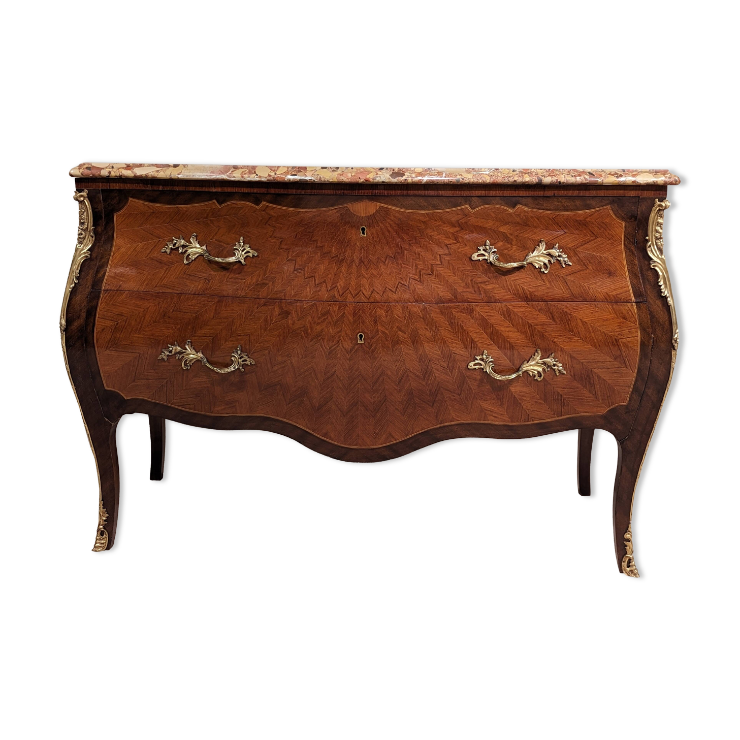 Louis XV chest of drawers stamped F.Daide