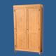 Parisian wardrobe solid oak raw 1940