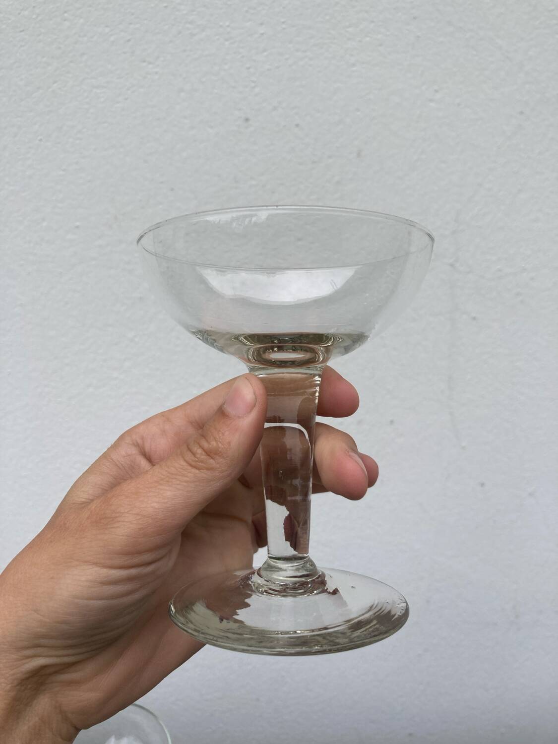 6 blown glasses / old cups