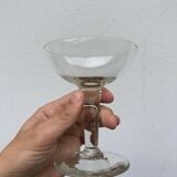 6 blown glasses / old cups
