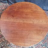 Guéridon table d'appoint Art Déco en noyer massif