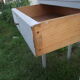 Old painted bedside shabby chic louis XVI style