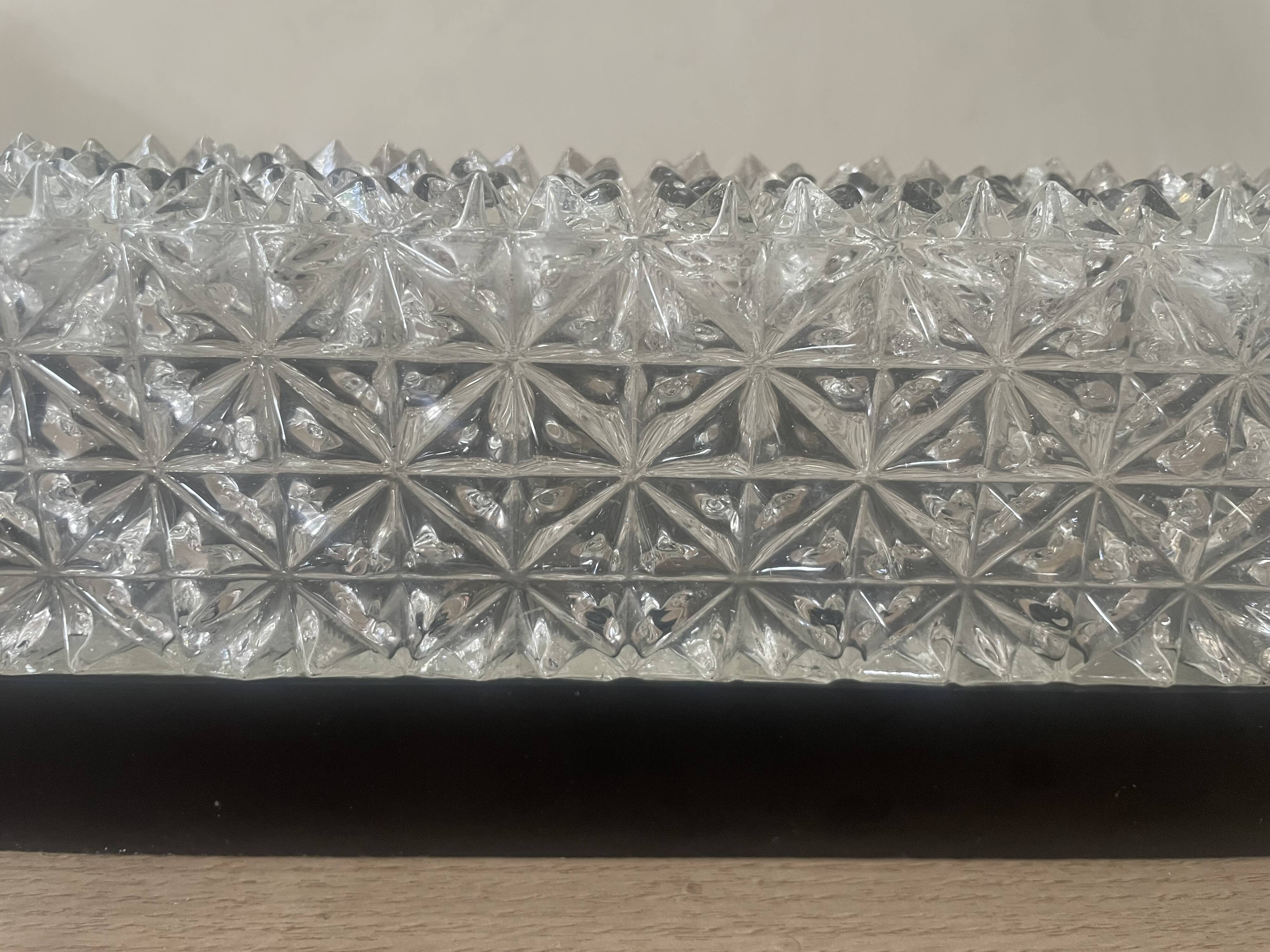 Vintage Erco glass and Bakelite wall light