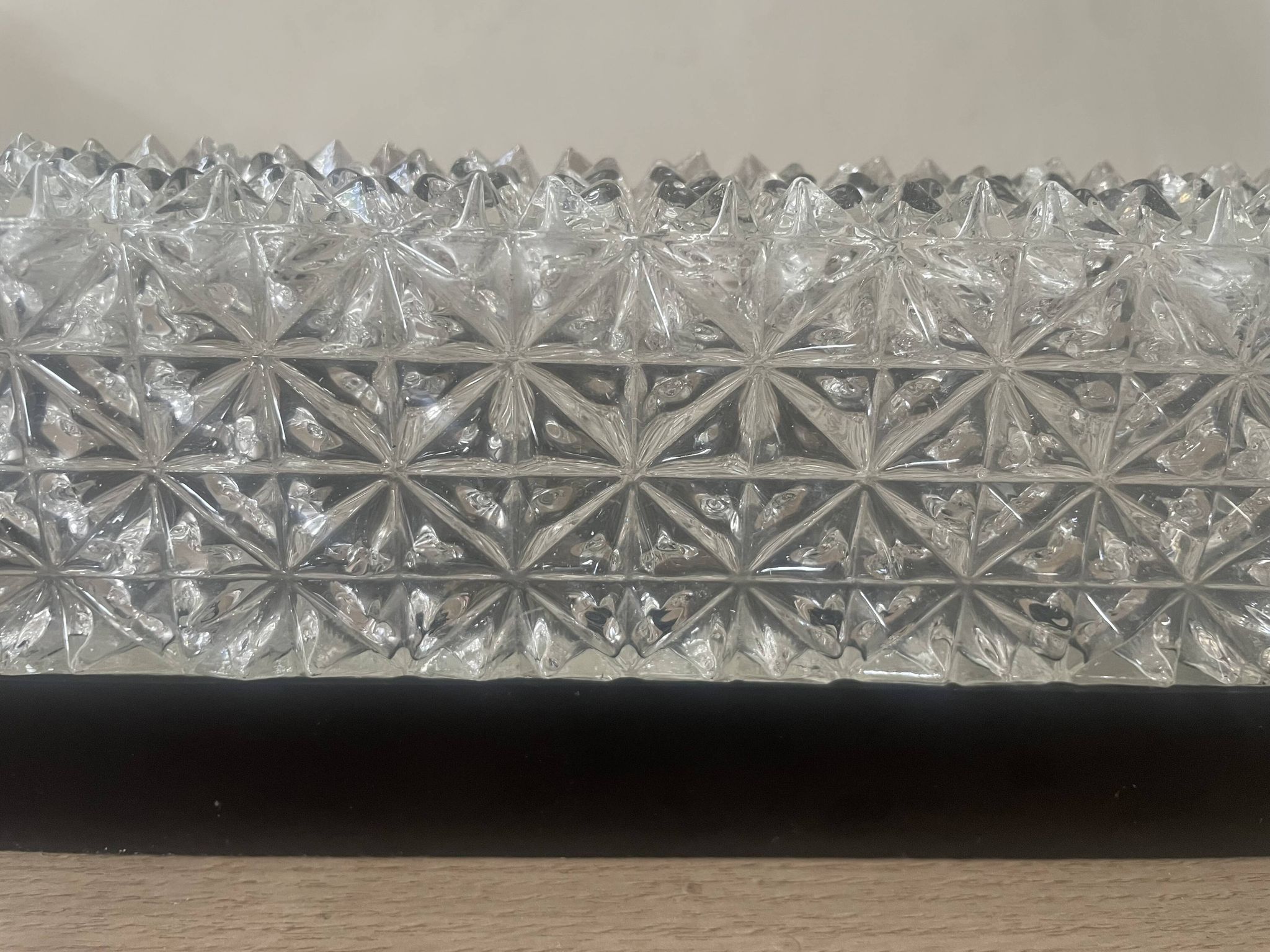 Vintage Erco glass and Bakelite wall light