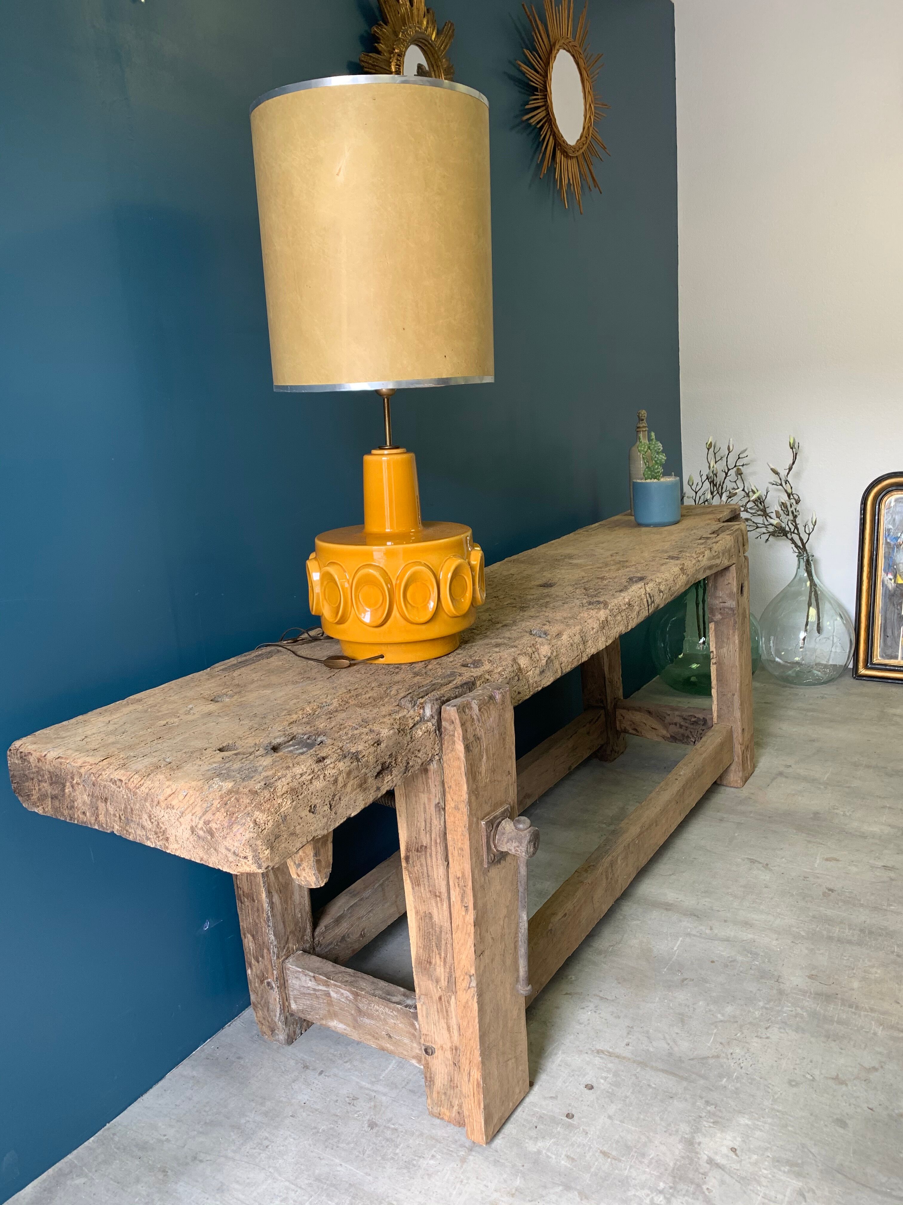 Old carpenter workbench