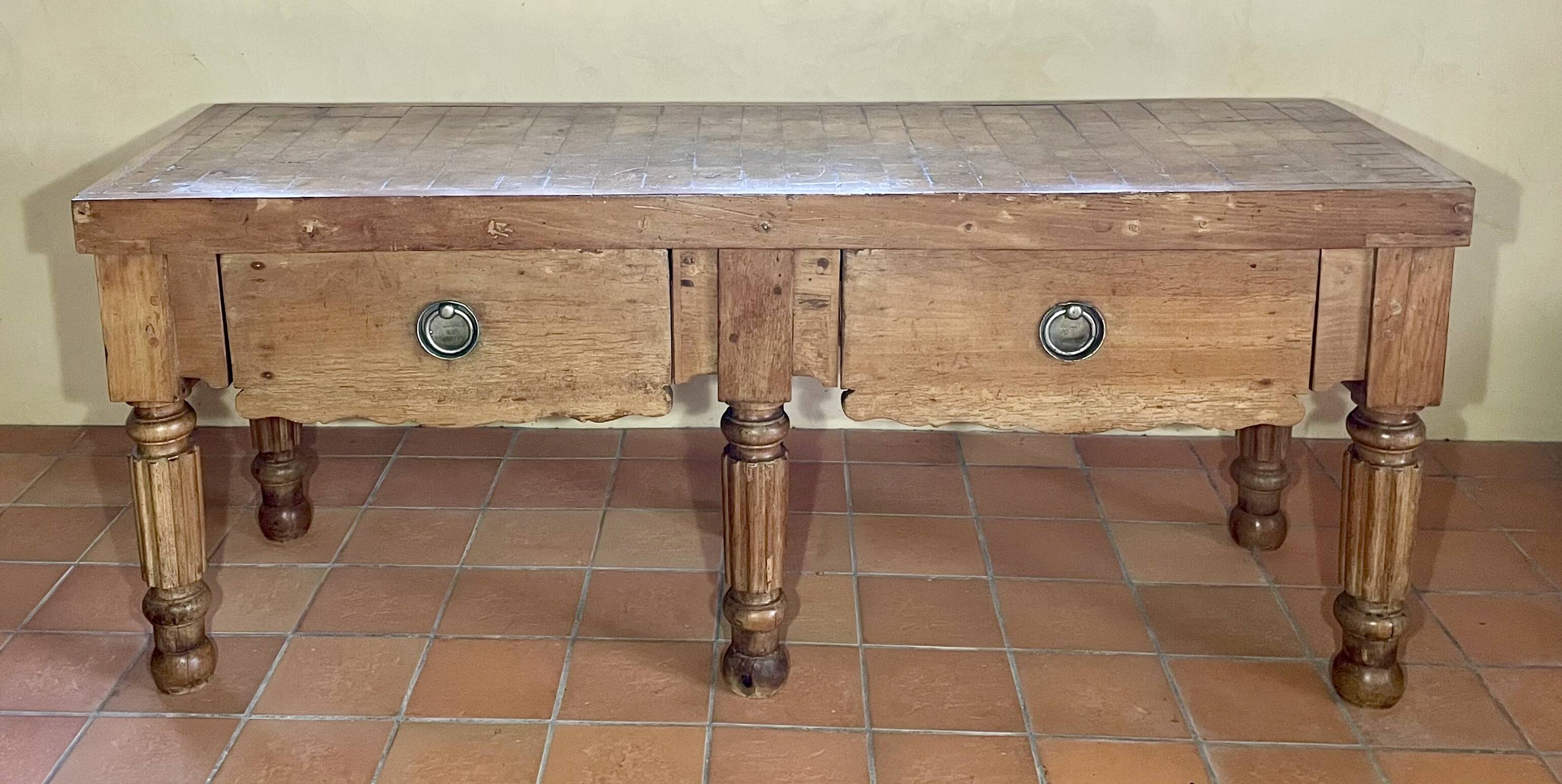 Butcher's block from the 1950s.