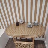 Rattan bistro table