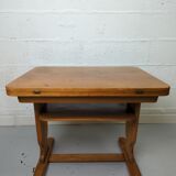 Small side table children's desk with flap