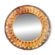 Roland Zobel (1915-2006) round mirror in resin from the 1960s (in the style)
