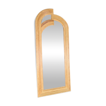 Large rattan mirror