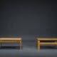 Danish Oak Coffee Tables from Komfort, 1960s, Set of 2
