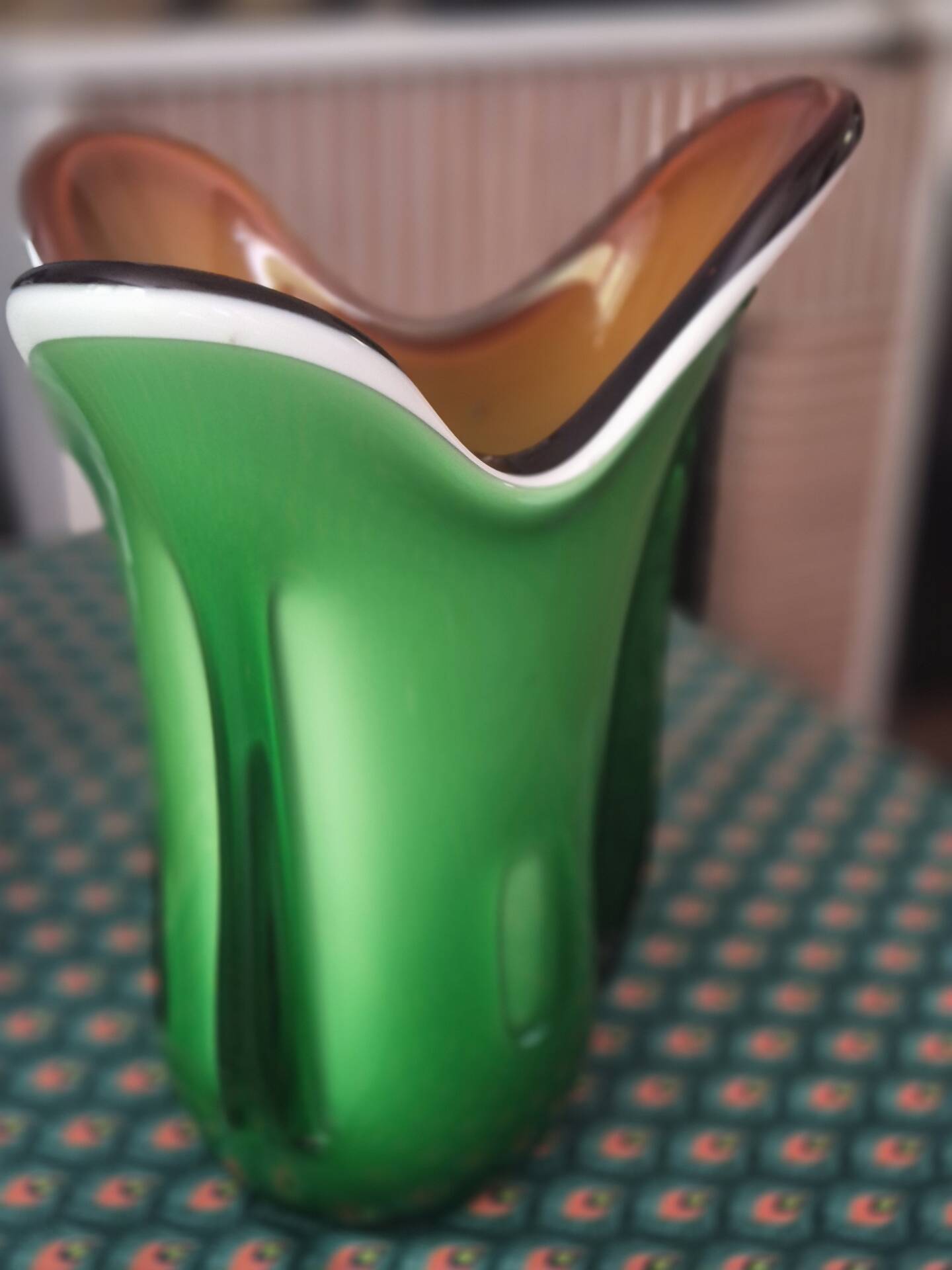 Colourful Murano-style vase