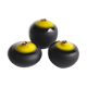 Trio of black and yellow miniature ceramics Antonio Lampecco