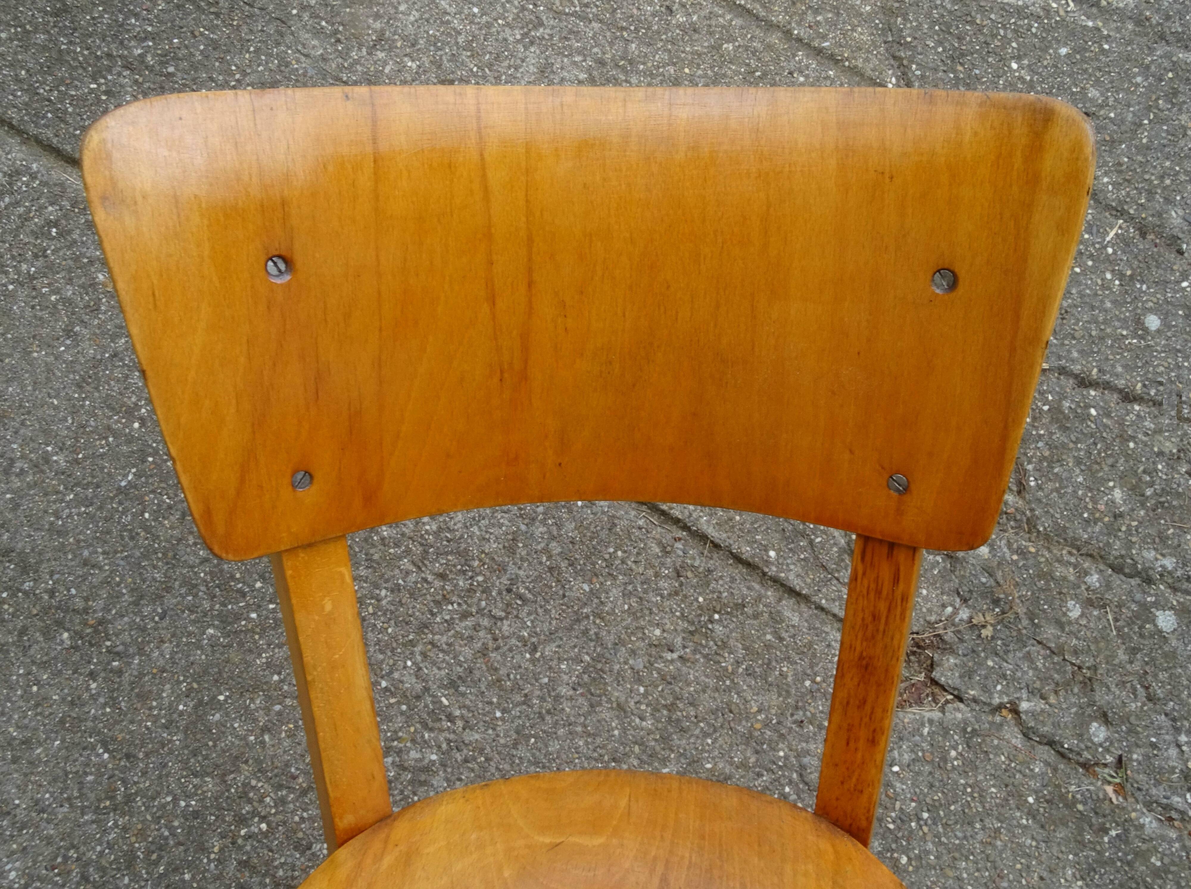 Set of 4 chairs THONET bistrot 1970