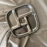 5-bowl chrome aperitif tray, 1970s design