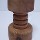 Three Scandinavian wooden candle holders, vintage design