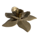 Bougeoir fleur laiton doré