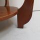 Table basse ronde en chêne Art Déco