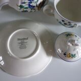 V&B Phoenix blue teapot and breakfast cup and saucer