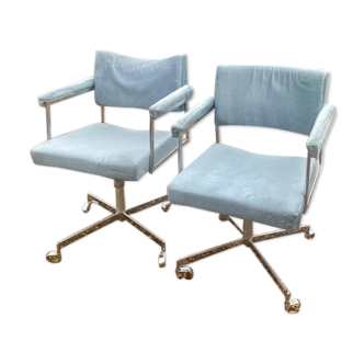 Paire de chaises de bureau RM circa 1960