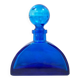 Flacon XL ancien en verre bleu cobalt