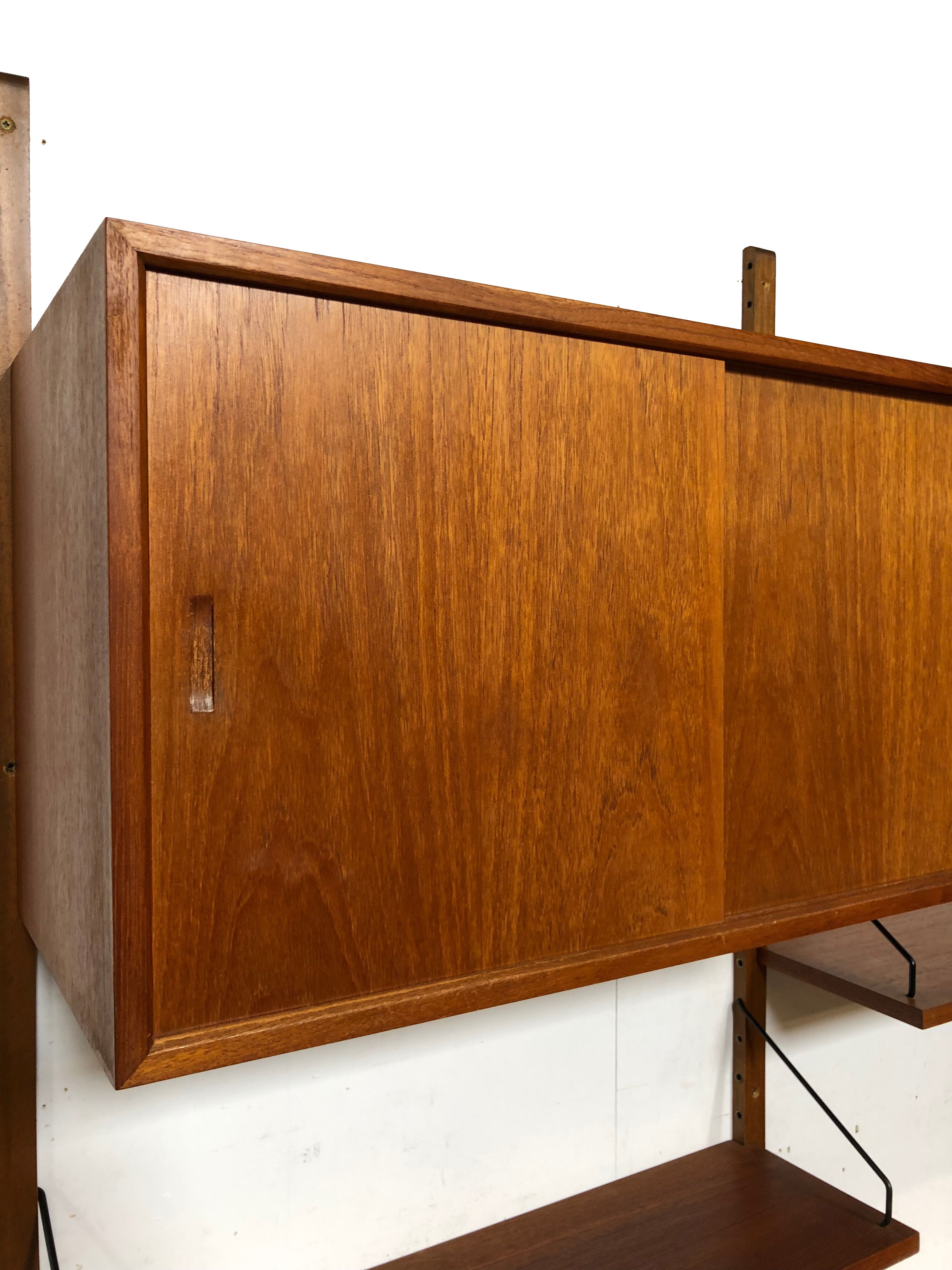 Vintage Poul Cadovius Royal System wall console from the 1960s