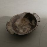 Antique Swedish Large Grey Wabi Sabi Wooden Tray, 1800s