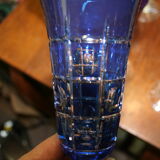 6 colored crystal flutes