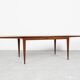 Table à manger danoise large du milieu du siècle en teck par Niels Otto Møller, années 1960