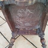 Paire de chaises brutaliste alsaciennes ancienne